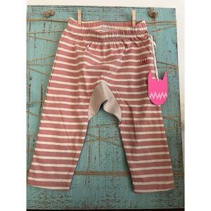 Munster Pink And White Striped Toddler Leggings New with Tags Size 6-12 M